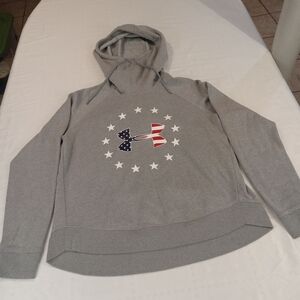 Under Armour Women's  Gray Hoodie with USA Logo Size Medium